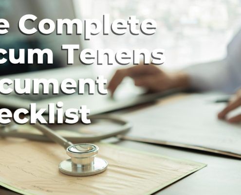 locum tenens document checklist