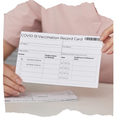 locum tenens document checklist vaccine card